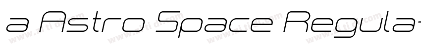 a Astro Space Regula字体转换